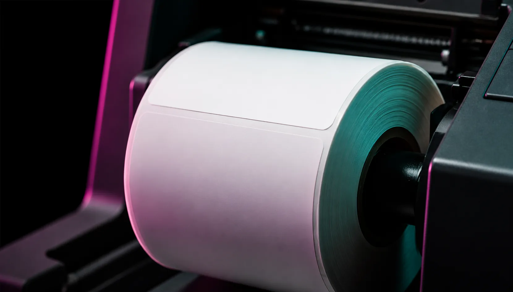 Rouleaux d'étiquettes vierges sur mesure